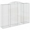 10 db íves horganyzott vas gabion kosár 300x50x200|220 cm