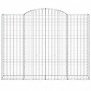 3 db íves horganyzott vas gabion kosár 300x50x220|240 cm