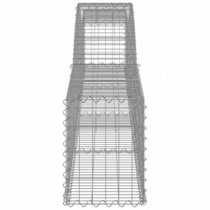 2 db íves horganyzott vas gabion kosár 400x30x40|60 cm