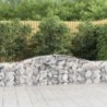 20 db íves horganyzott vas gabion kosár 400x30x60|80 cm