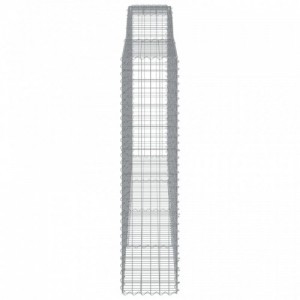 2 db íves horganyzott vas gabion kosár 400x50x200|220 cm