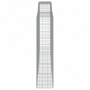 3 db íves horganyzott vas gabion kosár 400x50x200|220 cm