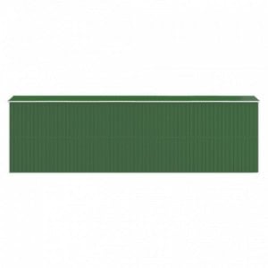 Zöld horganyzott acél kerti fészer 192x606x223 cm