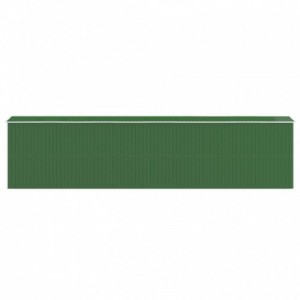 Zöld horganyzott acél kerti fészer 192x855x223 cm
