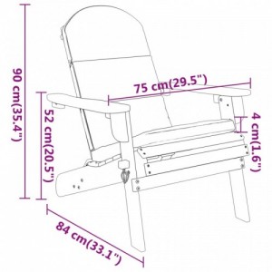 3 részes tömör akácfa kerti Adirondack ülőgarnitúra