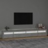 Betonszürke TV-szekrény LED lámpákkal 270x35x40 cm