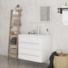3 részes fehér fürdőszobai bútorgarnitúra