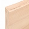 Kezeletlen tömör fa fürdőszobai pult 180x50x(2-6) cm