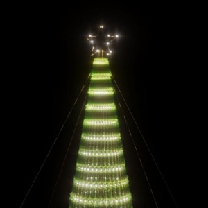 Hideg fehér karácsonyfa fénykúp 1544 LED-del 500 cm