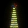 Színes karácsonyfa fénykúp 1544 LED-del 500 cm