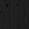 Négyes fekete tömör fenyőfa görgős szemeteskuka-tároló