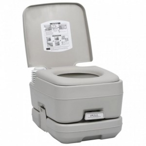 Hordozható kemping-WC és -kézmosóállvány víztartállyal