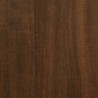 4 részes barna tölgy színű szerelt fa fürdőszobaszekrény-szett