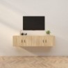 2 db sonoma-tölgyszínű fali TV-szekrény 80 x 34,5 x 40 cm