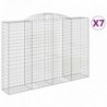 7 db íves horganyzott vas gabion kosár 300x50x200|220 cm