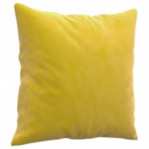 2 személyes sárga bársony kanapé díszpárnákkal 120 cm