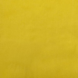 Sárga bársony kanapéfotel lábtartóval 60 cm