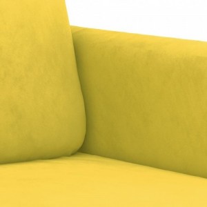 3 részes sárga bársony ülőgarnitúra