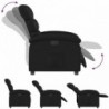 Fekete műbőr elektromos dönthető fotel