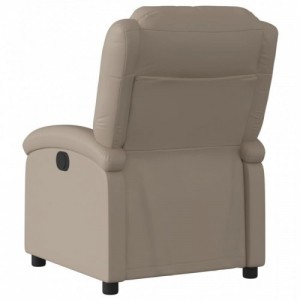 Kávészínű műbőr elektromos dönthető fotel