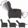Szürke valódi bőr elektromos dönthető fotel