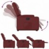 Elektromos bordó műbőr felállást segítő dönthető fotel