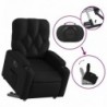 Elektromos fekete műbőr felállást segítő dönthető fotel