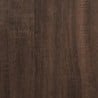 Barna tölgyszínű szerelt fa könyvespolc ajtókkal 136x37x142 cm