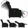 Fekete szövet elektromos dönthető fotel
