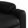 Elektromos fekete műbőr felállást segítő dönthető fotel