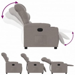 Tópszínű szövet elektromos dönthető fotel