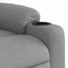 Világosszürke szövet felállást segítő dönthető fotel