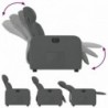 Sötétszürke szövet elektromos dönthető fotel