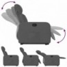 Sötétszürke szövet felállást segítő dönthető fotel