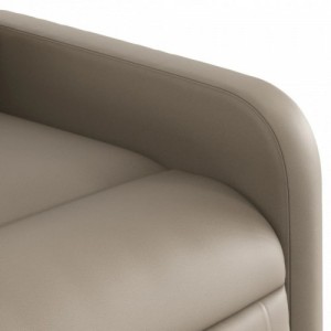 Kávészínű műbőr elektromos dönthető fotel