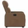 Elektromos felállást segítő barna szövet dönthető fotel