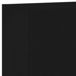 5 darab fekete szerelt fa falra szerelhető TV-bútor