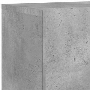 5 darab betonszürke szerelt fa fali TV-bútor