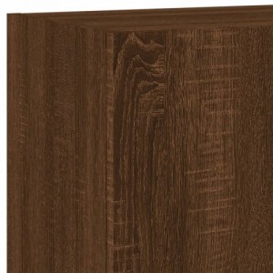 6 darab barna tölgyszínű szerelt fa TV-bútor
