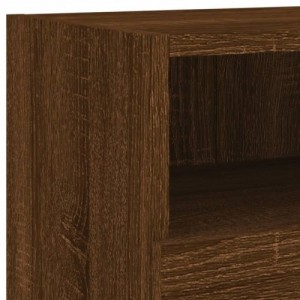 5 darab barna tölgyszínű szerelt fa fali TV-szekrény