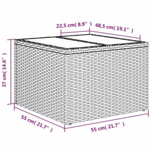 12 részes fekete polyrattan kerti ülőgarnitúra párnákkal