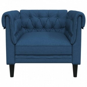 Kék szövet Chesterfield kanapé