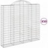 50 db íves horganyzott vas gabion kosár 200x50x180|200 cm