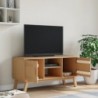 OLDEN barna tömör fenyőfa TV-szekrény 114 x 43 x 57 cm