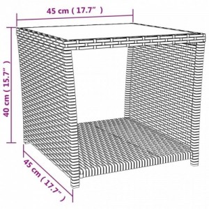 3 részes bézs polyrattan kerti étkezőgarnitúra párnákkal