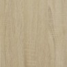 4 szintes sonoma tölgy szerelt fa könyvespolc 139x33,5x149 cm