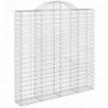 7 db íves horganyzott vas gabion kosár 200x30x200|220 cm