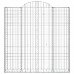 7 db íves horganyzott vas gabion kosár 200x30x200|220 cm