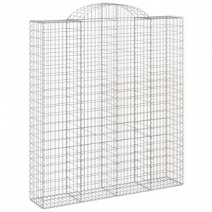 12 db íves horganyzott vas gabion kosár 200x50x220|240 cm