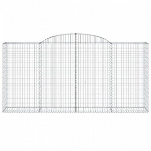 25 db íves horganyzott vas gabion kosár 300x50x140|160 cm